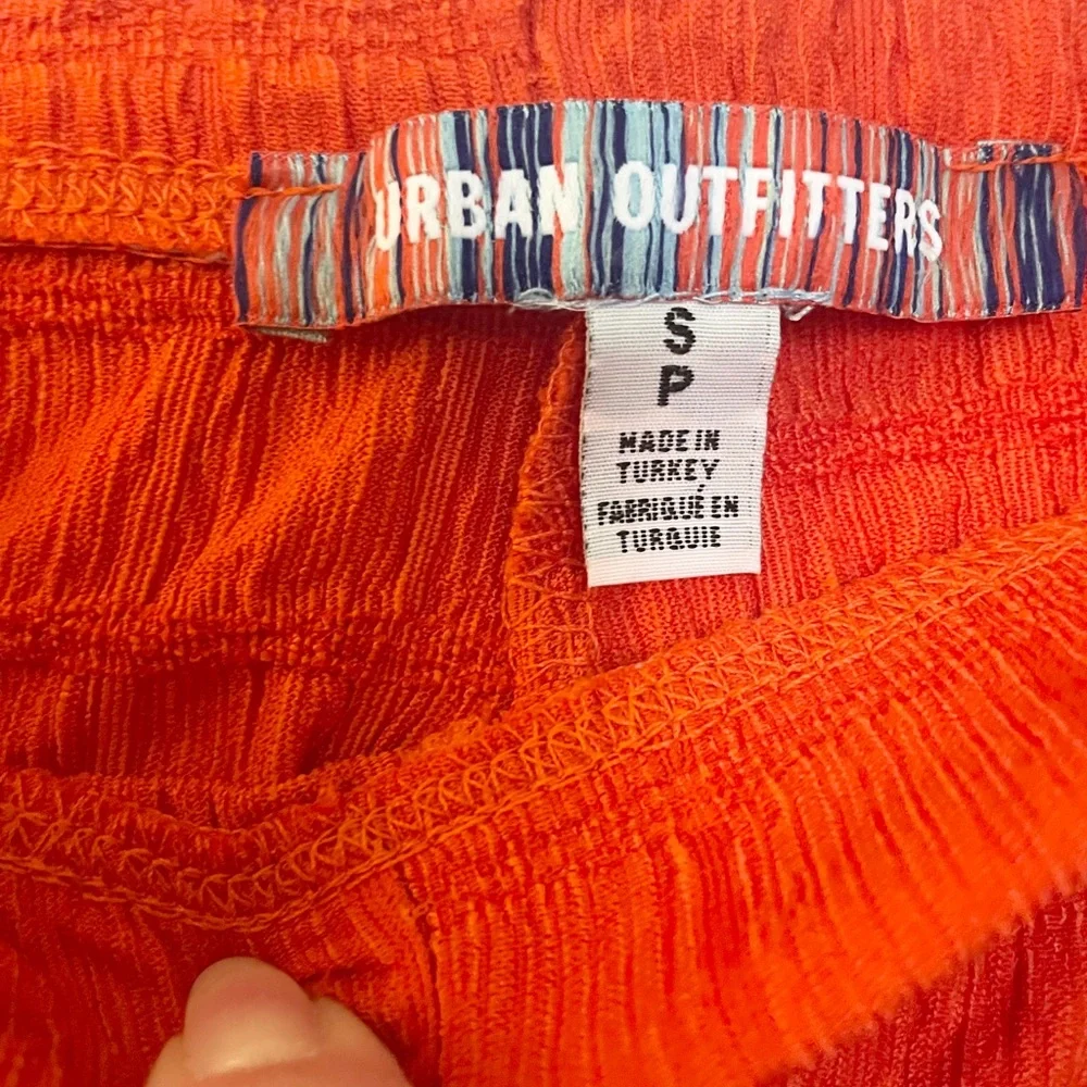 Urban Outfitters Shirred Pant in Orange-Red - Picture 9 of 10